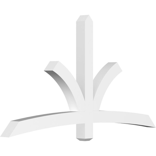 Ekena Millwork Davenport Architectural Grade PVC Gable Bracket, 72"W x 39"H x 4"D x 4"F, 13/12 Pitch GBP072X39X0404DAV00 - main